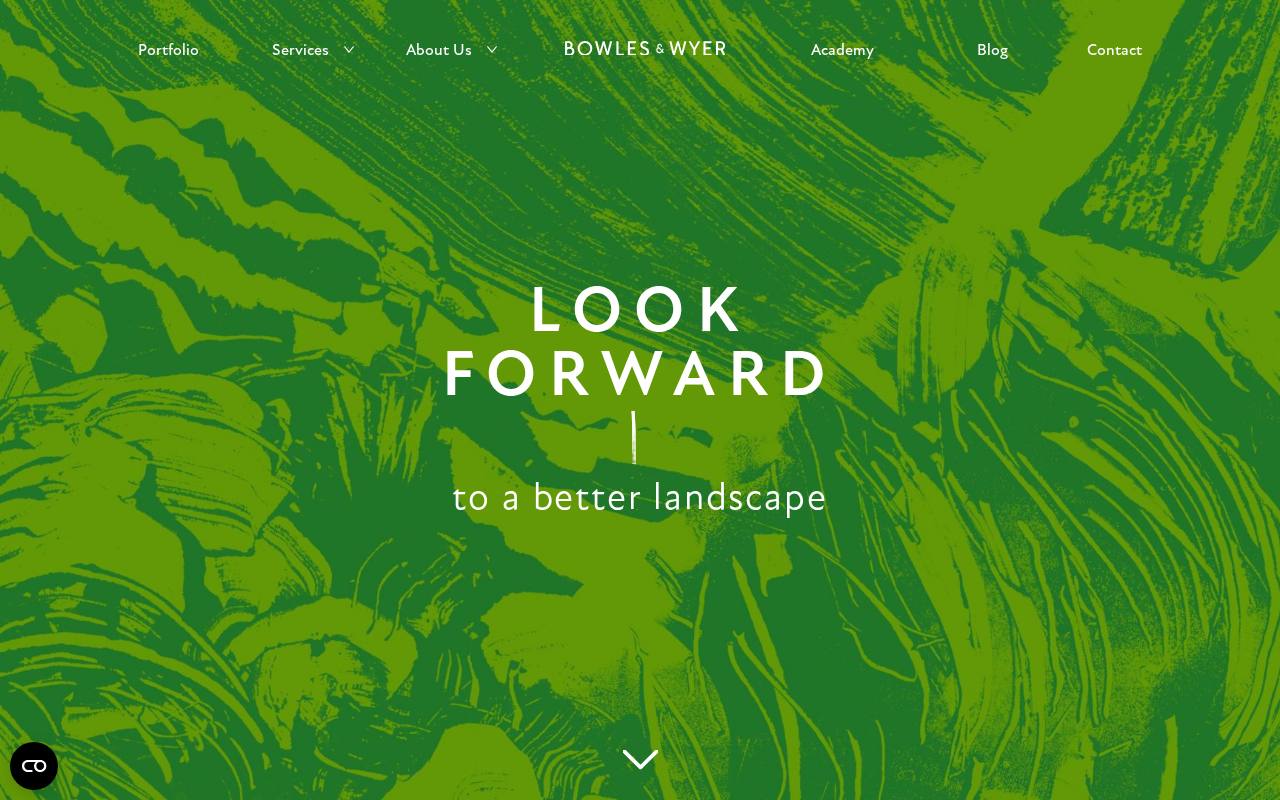 Screenshot of the Bowles & Wyer website reviewed during research